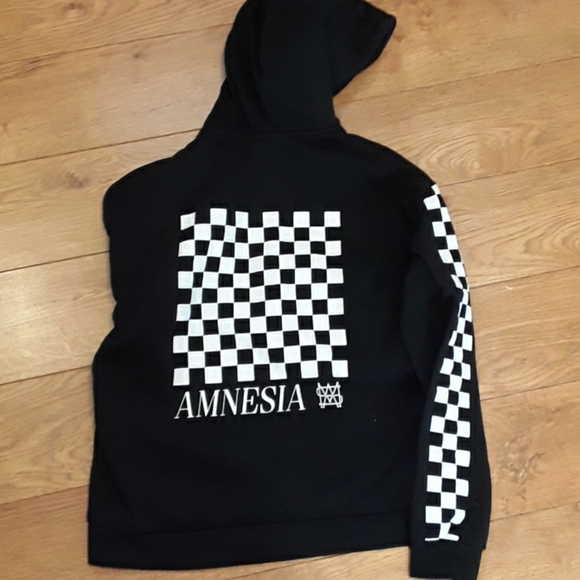 Bluenotes black and checkered hoodie - Picture 3 of 4